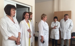 Сегодня Уполномоченный по правам ребенка в Саратовской области посетила детское отделение ГУЗ «Областной клинический кардиологический диспансер»